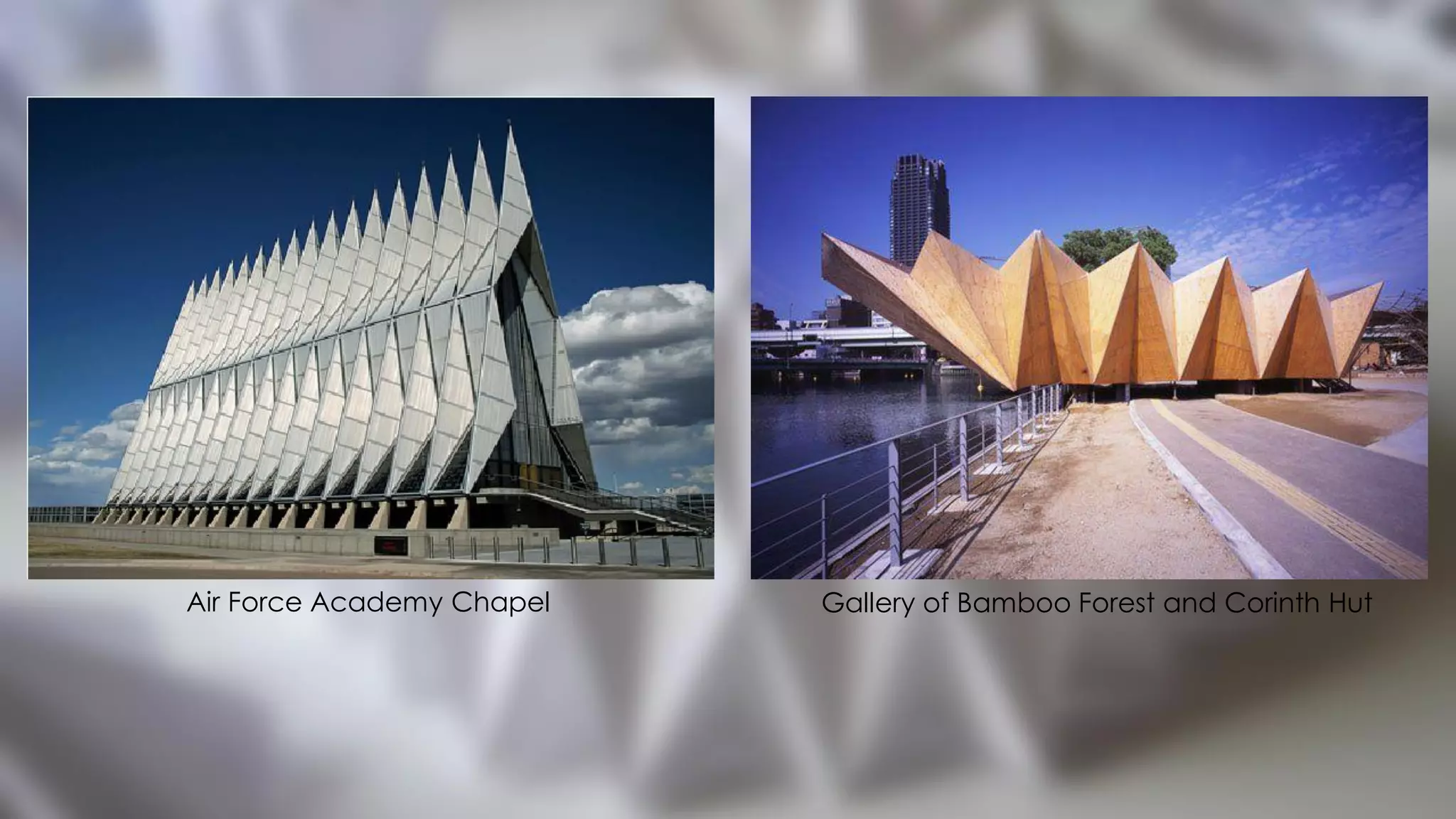Gallery of Bamboo Forest and Corinth Hut
Air Force Academy Chapel
 