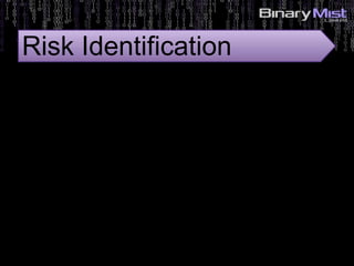 5: Identify Risks?
Risk Identification
 