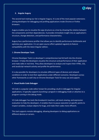 6 Top Debugging Tools for Angular Developers | PDF image.