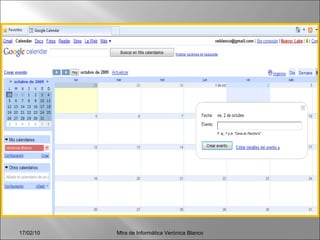 Mtra de Informática Verónica Blanco 17/02/10 