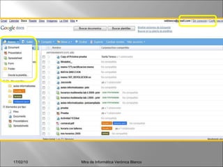 Mtra de Informática Verónica Blanco 17/02/10 