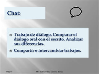 Mtra de Informática Verónica Blanco 17/02/10 