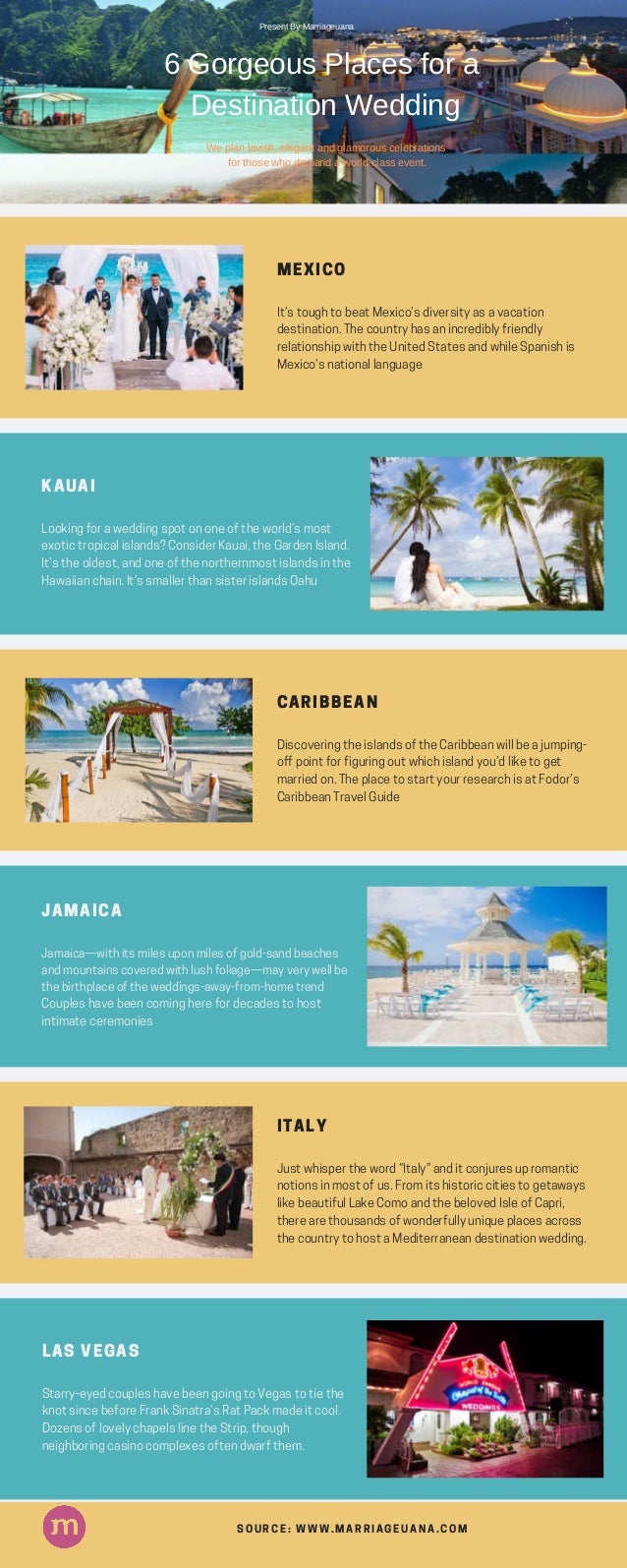 6 Gorgeous Places For A Destination Wedding
