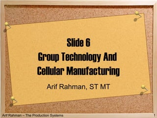 06 group technology | PPT
