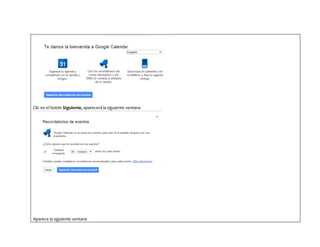 Clic en el botón Siguiente, aparecerá la siguiente ventana
Aparece la siguiente ventana
 