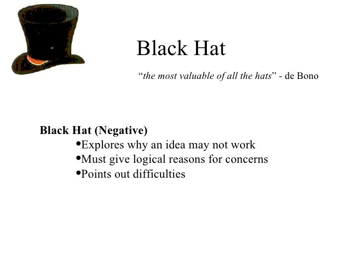 Using the de Bono 6Hats Technique as a Learning Styles Model