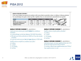 4 Aller au-delà de la ségrégation scolaire (18/11/2017)
PISA 2012
 