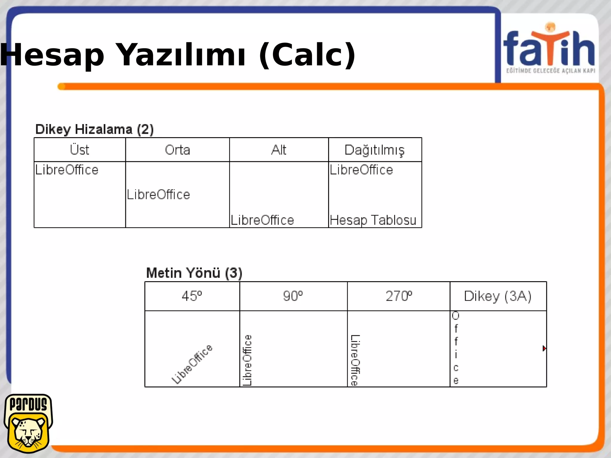 Hesap Yazılımı (Calc)
 