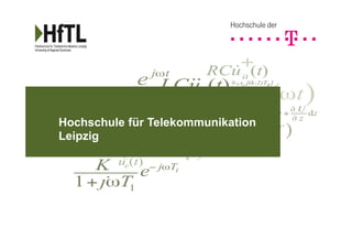 Hochschule für Telekommunikation
Leipzig
 