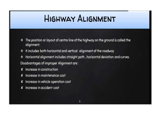 Highway Alignment | PPTX