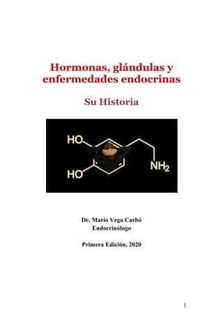 1
Hormonas, glándulas y
enfermedades endocrinas
Su Historia
Dr. Mario Vega Carbó
Endocrinólogo
Primera Edición, 2020
 