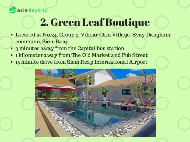 6 Hotels From Under 60 In Siem Reap Cambodia - 