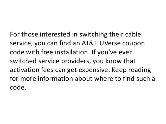 Att uverse coupon code