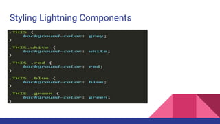 Introduction to lightning components | PPTX