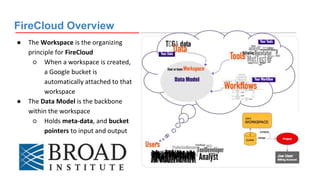 Justice Firecloud Model The Cancer Genomics Cloud (CGC) pilots - an Introduction | PPTX