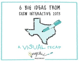 6 big ideas from
SXSW Interactive 2013




a VISUAL recap
 