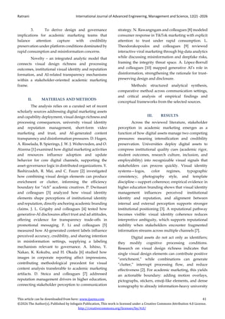 Visual Communication in Academic Marketing: The Impact of Digital ...