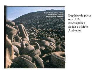 Depósito de pneus
nos EUA:
Riscos para a
Saúde e o Meio
Ambiente.
 