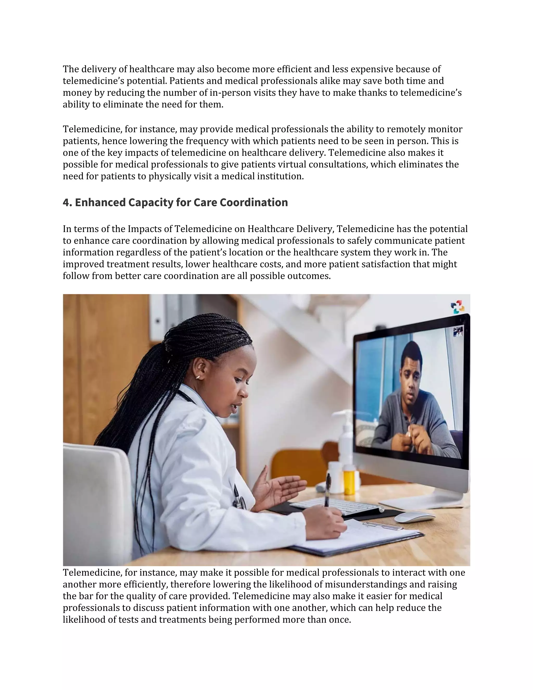 Impacts of Telemedicine on Healthcare Delivery: Dangerous 6 | The ...