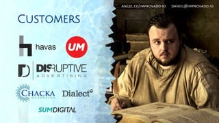 Customers
angel.co/improvado-io daniel@improvado.io
 