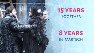15 years
Together
8 years
in Martech
angel.co/improvado-io daniel@improvado.io
 