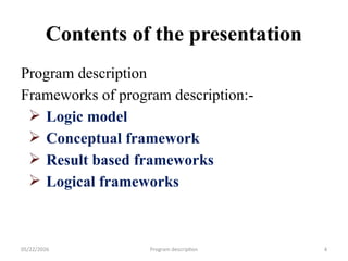 Comprehensive Guide to Program Description and Logic Models in Public ...
