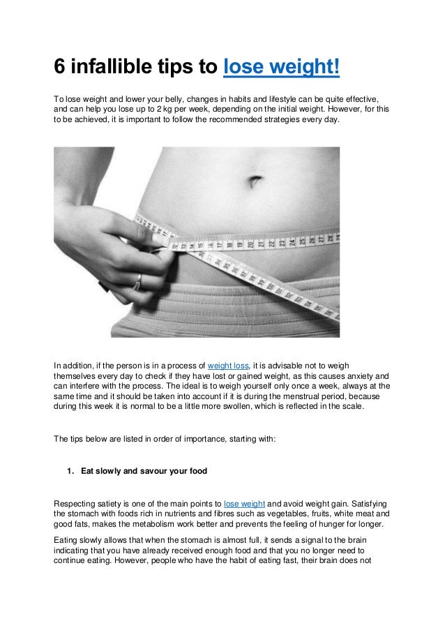 6 infallible tips to lose weight 2 6 infallible tips to lose weight 1 638