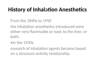 6) Inhalation Anesthesia.pptx the best possible | PPTX