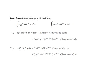 Caso 7: n número entero positivo impar




– .




– .
 