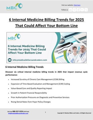 6 Internal Medicine Billing Trends for 2025 That Could Affect Your ...