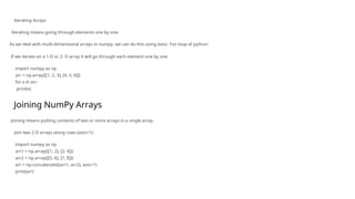 (6) Introduction-to-NumPy.in python ppt | PPT