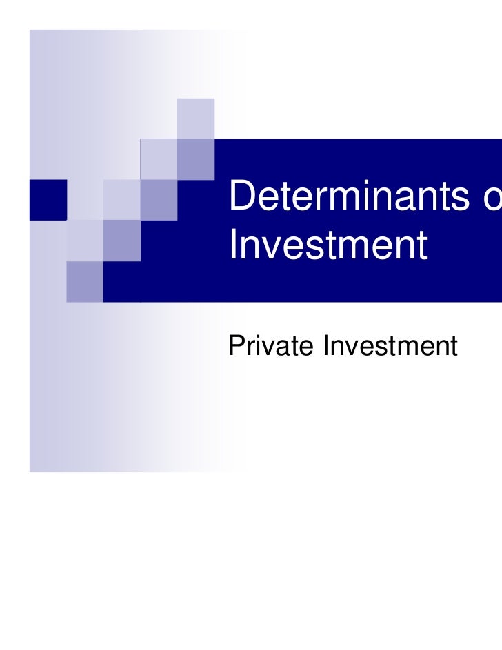 6 supply determinants 6 investment function investment and 6 supply determinants 6 investment function investment and