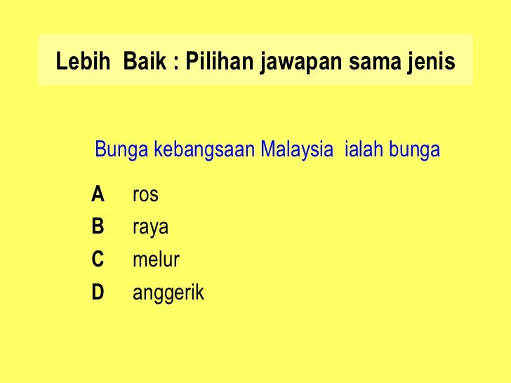 Pilihan Jawapan In English - Escuelainfantilheidiland