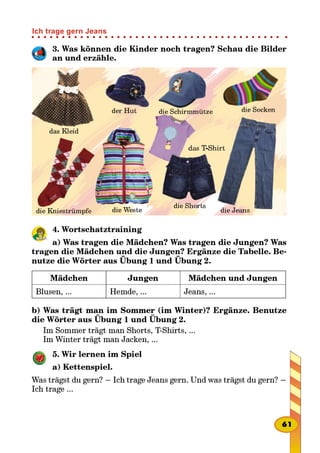 3.
4.
-
5.

Ich trage gern Jeans
 