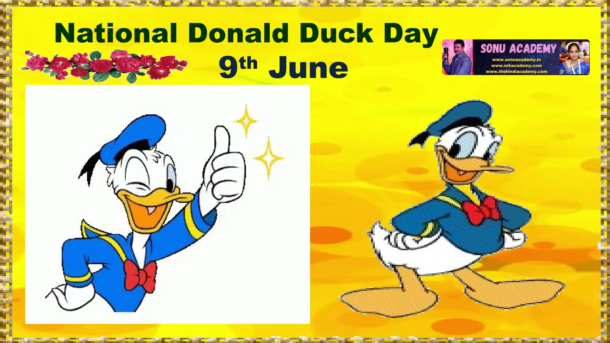 National Donald Duck Day
9th
June
 