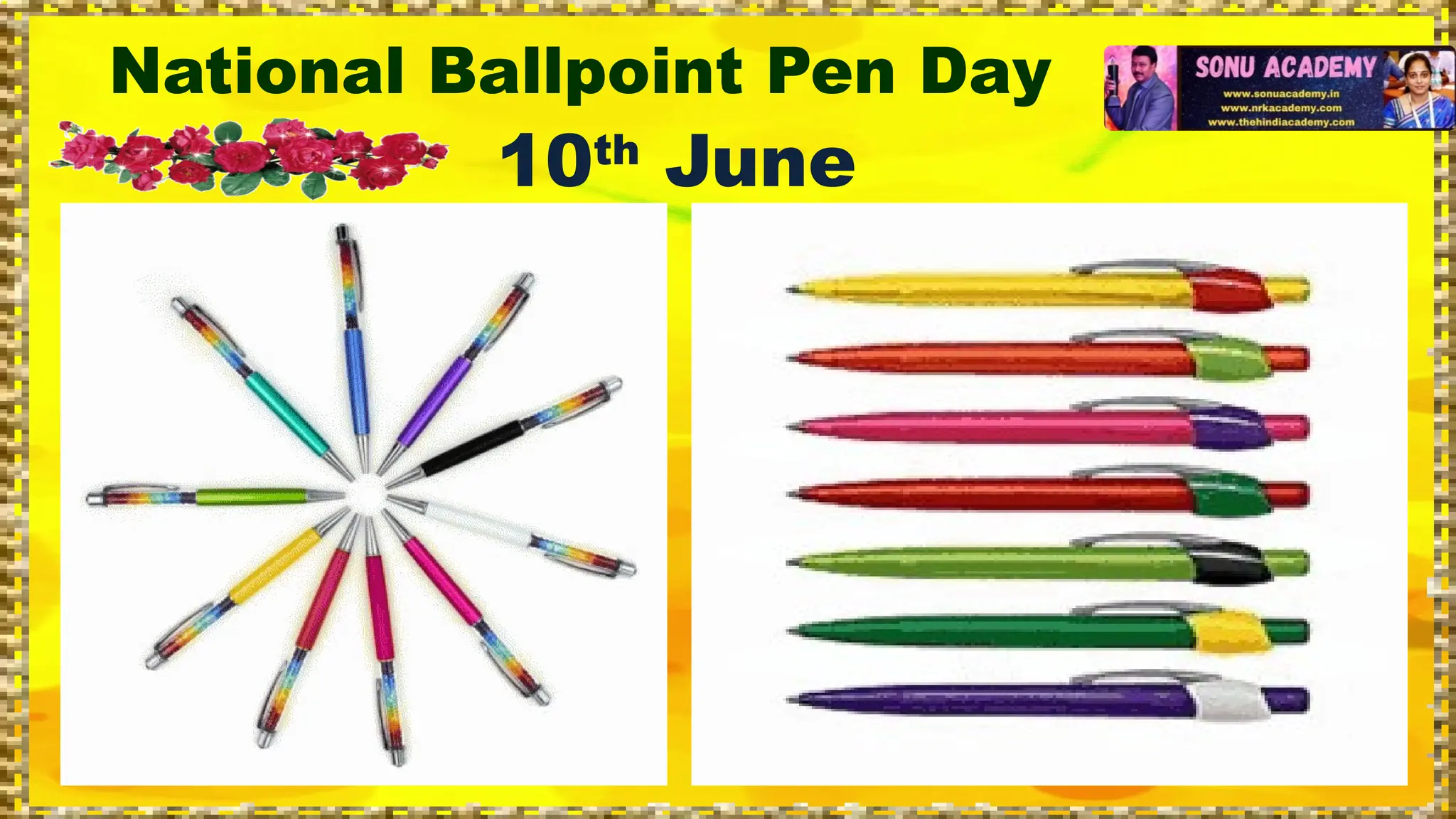 National Ballpoint Pen Day
10th
June
 