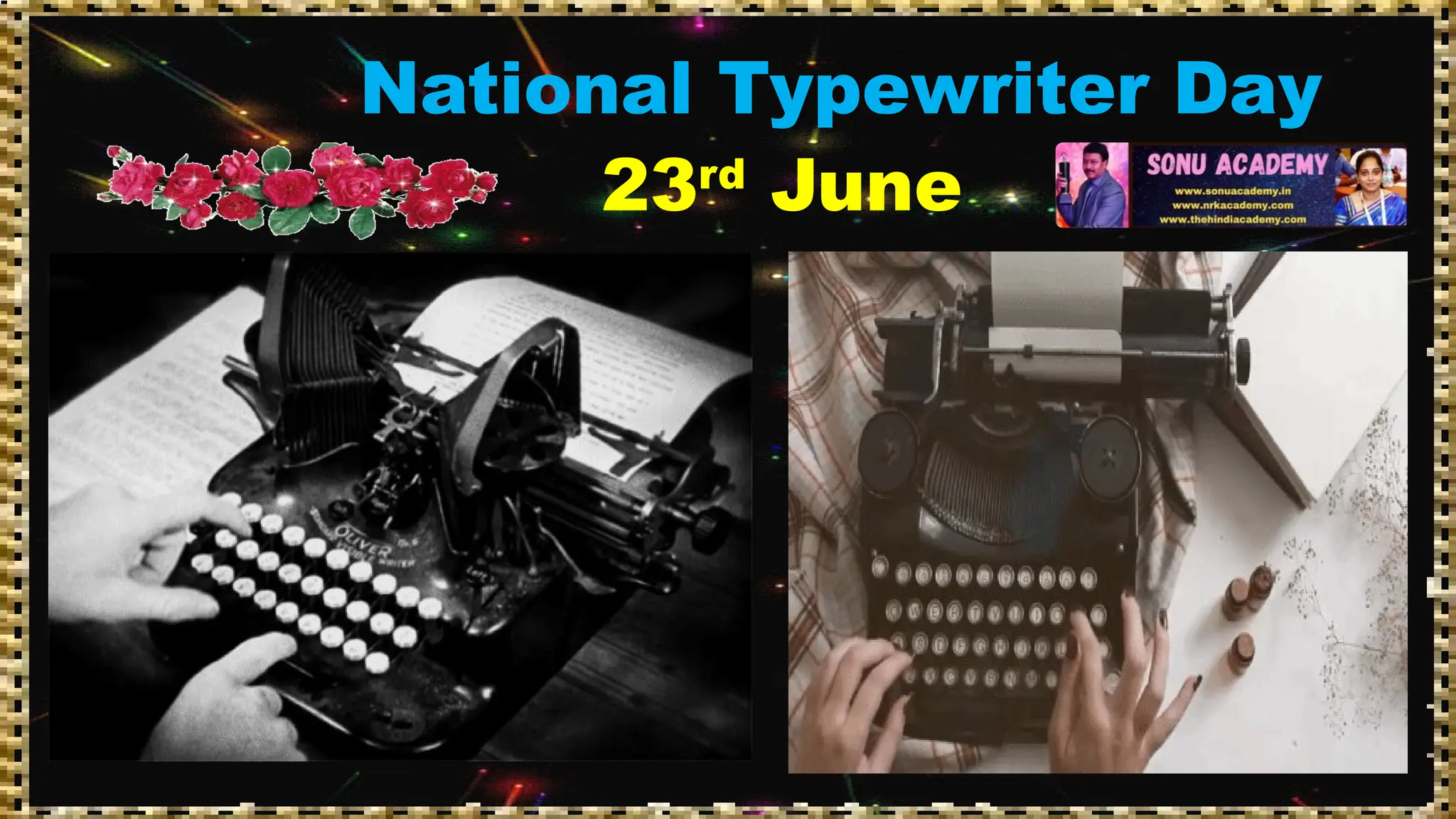 National Typewriter Day
23rd
June
 