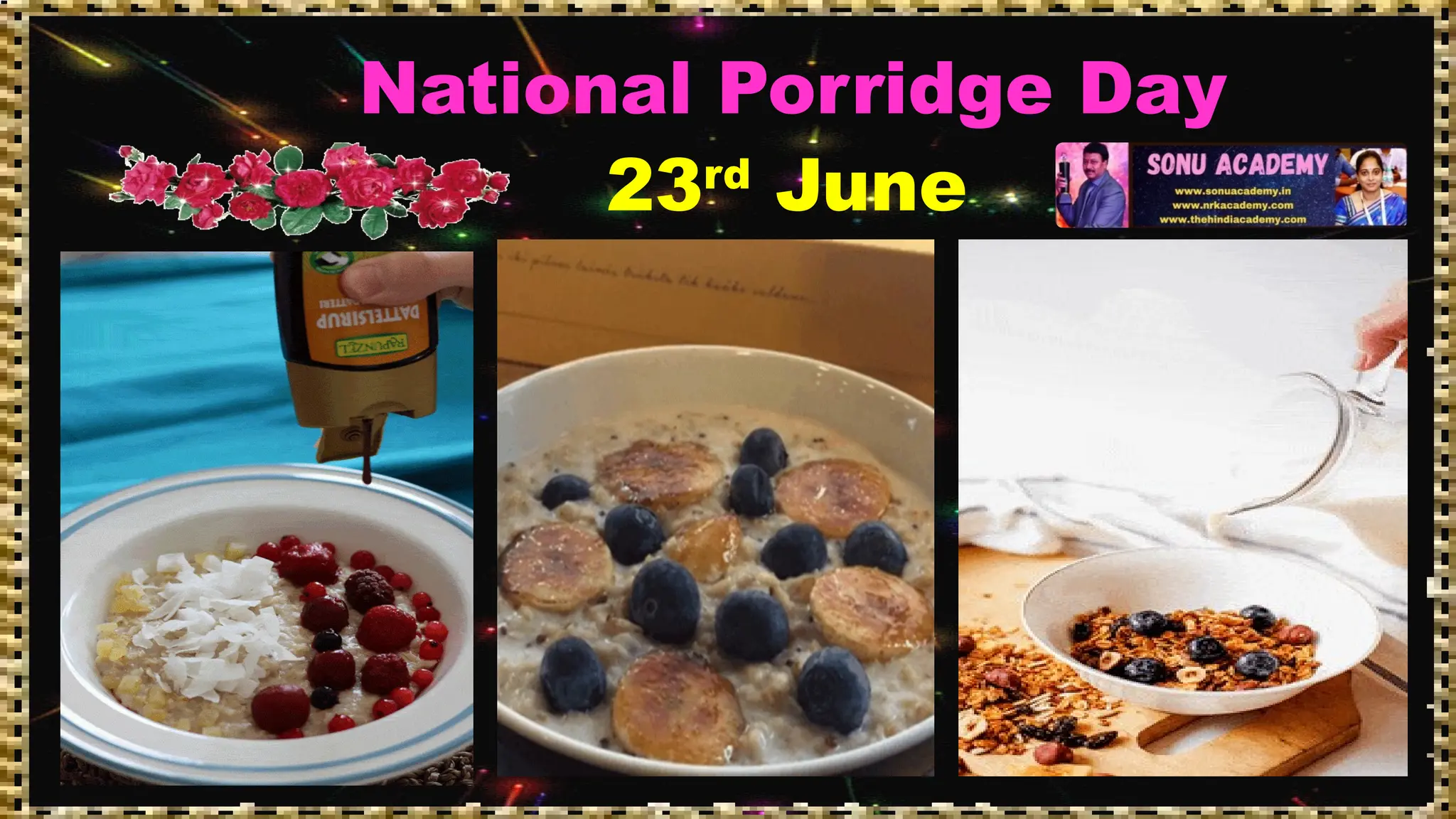 National Porridge Day
23rd
June
 