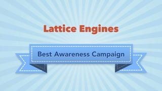 Best Awareness Campaign
Lattice Engines
 