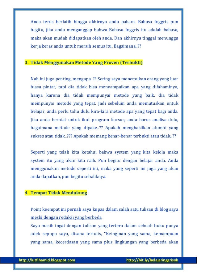 6 kesalahan para pemula dalam belajar bahasa inggris