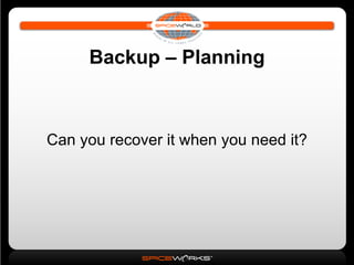 Disaster Recovery & Data Backup Strategies | PPT