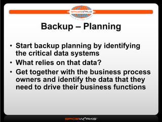 Disaster Recovery & Data Backup Strategies | PPT