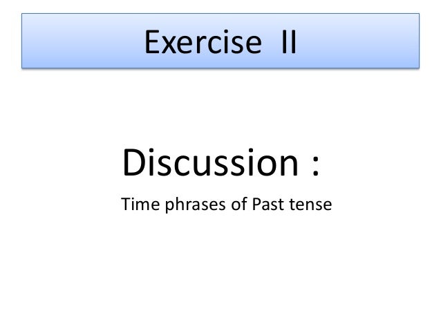 Dating past tense