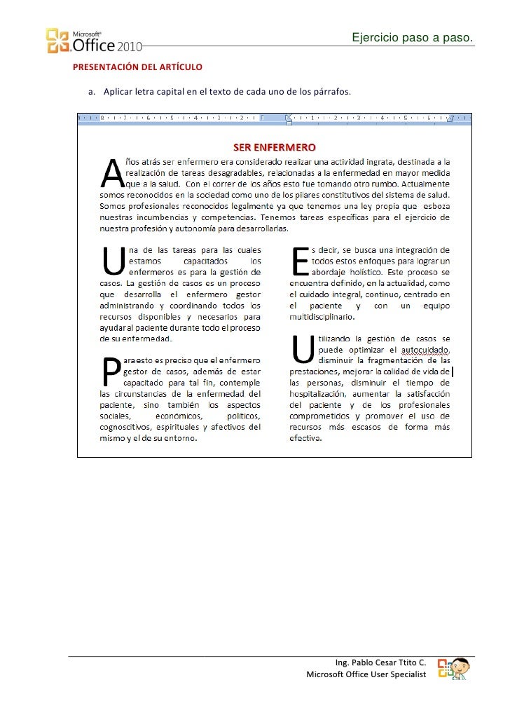 Columnas en Word 2010