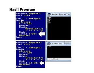 Hasil Program 
 