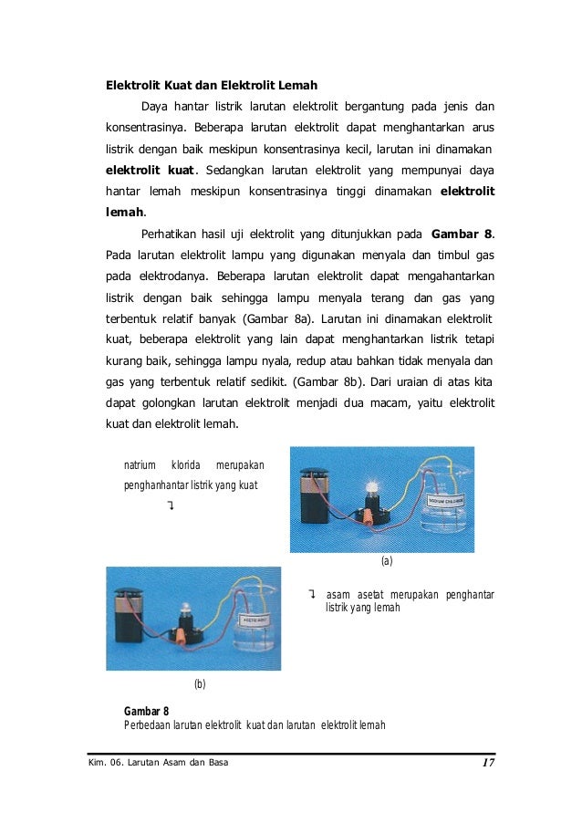 Larutan asam dan basa