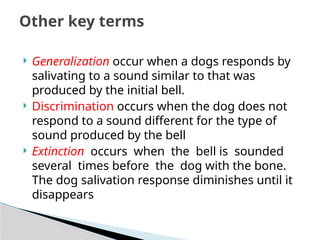 Generalize Dog Example 2Learning theories psychology education | PPTX