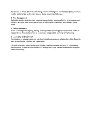 6 Essential Life Skills Every Student Needs for Success in School and ...