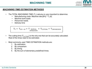 Machining time and costs | PDF