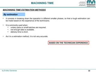 Machining time and costs | PPT